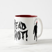 Hoofd Shot. -mok Tweekleurige Koffiemok (Voorkant rechts)