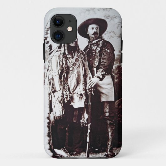 Hoofd Sitting Bull (1831-90) op tournee met Buffal Case-Mate iPhone Case (Achterkant)