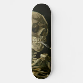 Hoofd Skelet met Sigarette van Van Gogh Skateboard