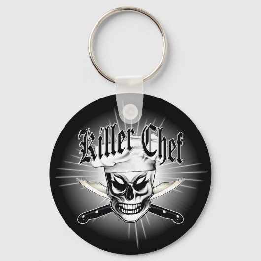Hoofd Skull 4: Killer Chef Sleutelhanger (Voorkant)