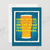 Hoofd spins briefkaart (Voorkant / Achterkant)