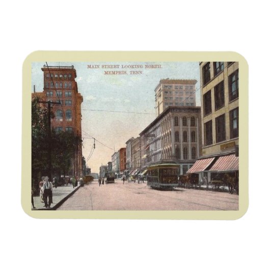 Hoofd St., Memphis, Tennessee  stijl Magneet (Horizontaal)