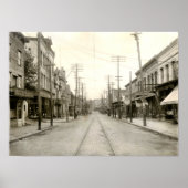 Hoofd St. Nanticoke Pa. 1906 Poster (Voorkant)