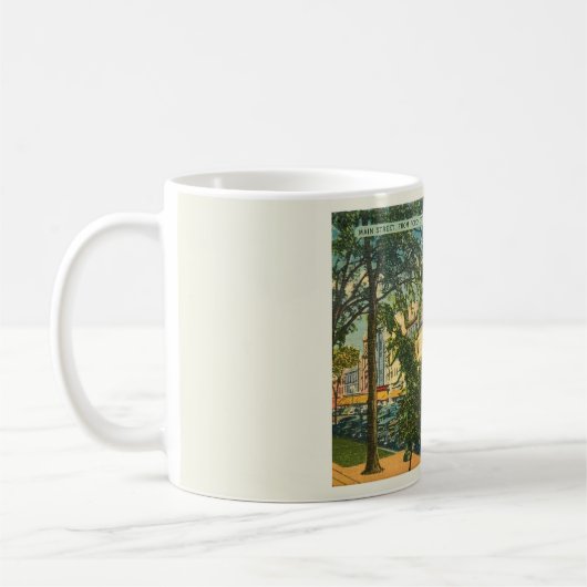 Hoofd St. Saratoga Springs NY  stijl Koffiemok (Links)