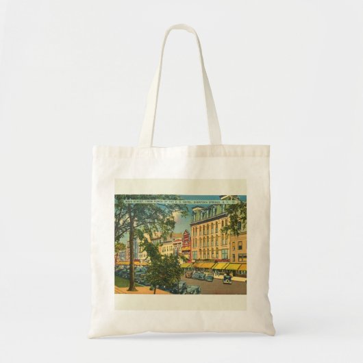 Hoofd St. Saratoga Springs NY stijl Tote Bag (Voorkant)