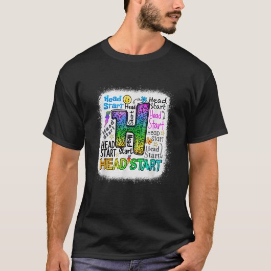 Hoofd Start Kleuterschool Leraar T-shirt (Voorkant)