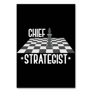 Hoofd strateeg Chess   Ik win altijd dit spel Kaart