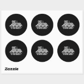 Hoofd strateeg Chess | Ik win altijd dit spel Ronde Sticker (Vel)