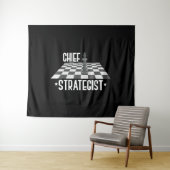 Hoofd strateeg Chess | Ik win altijd dit spel Wandkleed (In Situ (horizontaal))