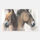 Hoofd Studie Rechthoekige Sticker (Voorkant)