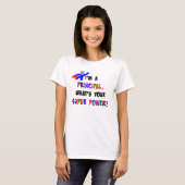 Hoofd Superheld Humor T-shirt (Voorkant volledig)
