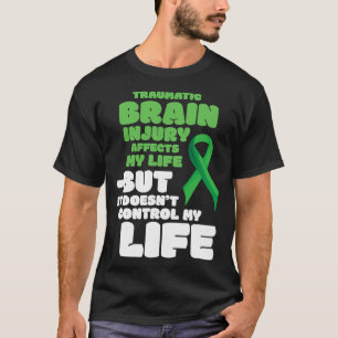 Hoofd TBI Survivor Awareness Gift Traumatisch brei T-shirt
