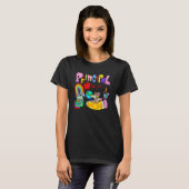 Hoofd terug naar schoolassistent-hand getekende pr t-shirt (Voorkant volledig)
