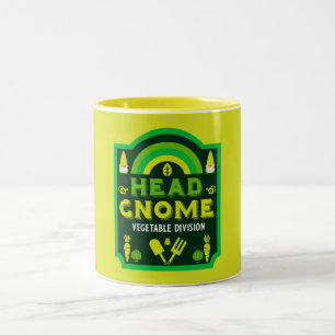 Hoofd Tuin Gnome Plantaardige Tuin Tweekleurige Koffiemok
