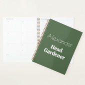 Hoofd Tuinman Grappige Aangepaste Gepersonaliseerd Planner (Display)