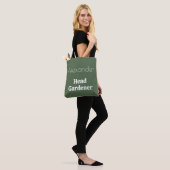 Hoofd Tuinman Groen Tuinieren Thema Gepersonalisee Tote Bag (Op model)