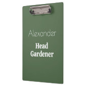 Hoofd Tuinman Groene Grappige Tuin Gift Tuinieren Klembord (Links)