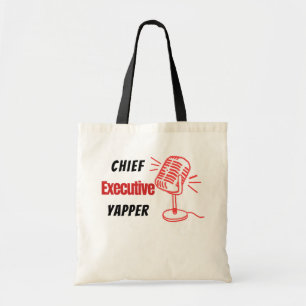 Hoofd Uitvoerend Yapper – Grappig Praat Humor Tote Bag