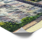 Hoofd Uitzicht van de Ingang naar het Watkins Glen Poster (Hoek)