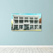Hoofd Uitzicht van het Tremont HotelRed Bluff, CA Canvas Afdruk (Insitu (Houten vloer))