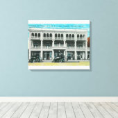 Hoofd Uitzicht van het Tremont HotelRed Bluff, CA Canvas Afdruk (Insitu (Houten vloer))