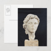Hoofd van Alexander de Grote Briefkaart (Voorkant / Achterkant)
