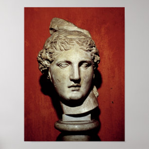Hoofd van Apollo uit Ephesus Poster