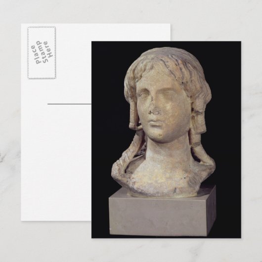 Hoofd van Berenice I of Cleopatra I Briefkaart (Voorkant / Achterkant)
