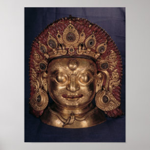 Hoofd van Bhairava, eind 17e eeuw Poster
