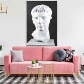 Hoofd van Caesar Augustus Canvas Afdruk (Insitu (Woonkamer))