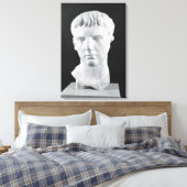 Hoofd van Caesar Augustus Canvas Afdruk (Insitu (Slaapkamer))