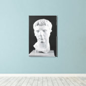 Hoofd van Caesar Augustus Canvas Afdruk (Insitu (Houten vloer))