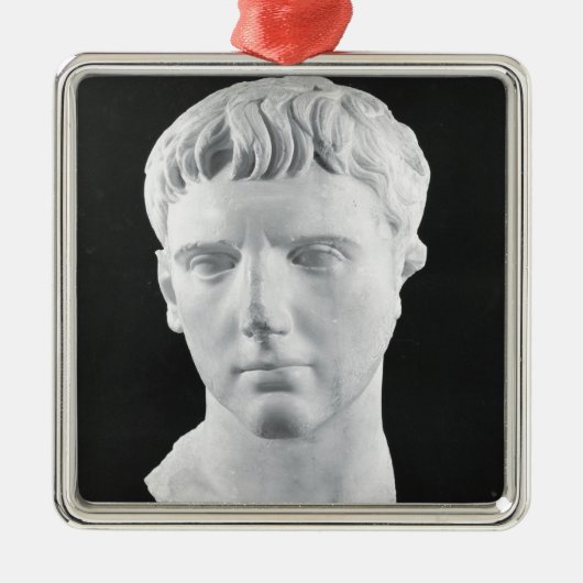 Hoofd van Caesar Augustus Metalen Ornament (Voorkant)
