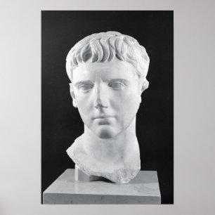 Hoofd van Caesar Augustus Poster