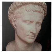 Hoofd van Caesar Augustus Tegeltje (Voorkant)