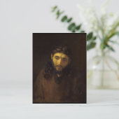 Hoofd van Christ Rembrandt Briefkaart (Staand voorkant)
