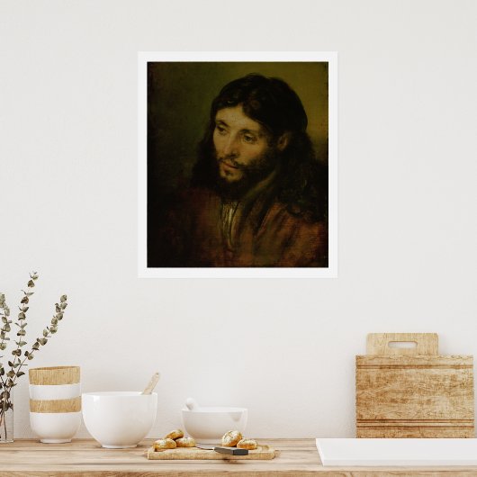 Hoofd van Christus, c.1648 (olie op canvas) Poster (Keuken)