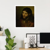 Hoofd van Christus, c.1648 (olie op canvas) Poster (Thuiskantoor)