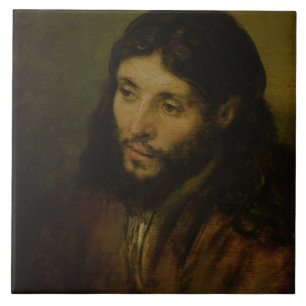 Hoofd van Christus, c.1648 (olie op canvas) Tegeltje