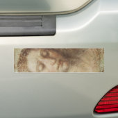 Hoofd van Christus (Christendom) (Leonardo da Vinc Bumpersticker (Op auto)