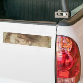 Hoofd van Christus (Christendom) (Leonardo da Vinc Bumpersticker (Op Truck)