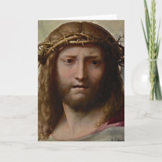 Hoofd van Christus Correggio Kaart (Voorkant)