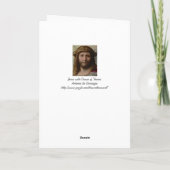 Hoofd van Christus Correggio Kaart (Achterkant)