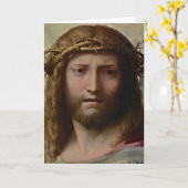 Hoofd van Christus Correggio Kaart (Gele Bloem)