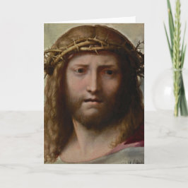Hoofd van Christus Correggio Kaart
