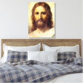 Hoofd van Christus door Heinrich Hofmann Canvas Afdruk (Insitu (Slaapkamer))