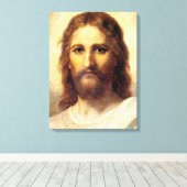 Hoofd van Christus door Heinrich Hofmann Canvas Afdruk (Insitu (Houten vloer))