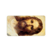Hoofd van Christus door Heinrich Hofmann Etiket (Voorkant)