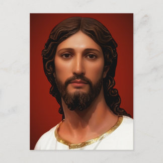 Hoofd van Christus door Mark Edward Westerfield na Briefkaart