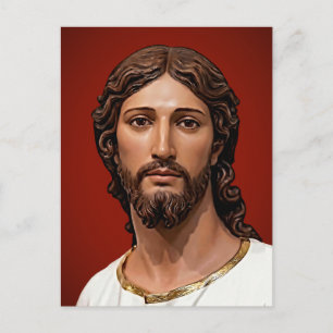 Hoofd van Christus door Mark Edward Westerfield na Briefkaart